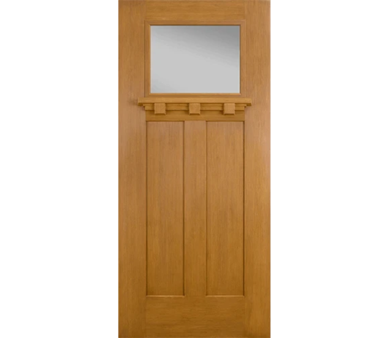 Grand Junction Craftsman Light Fiberglass Entry Door