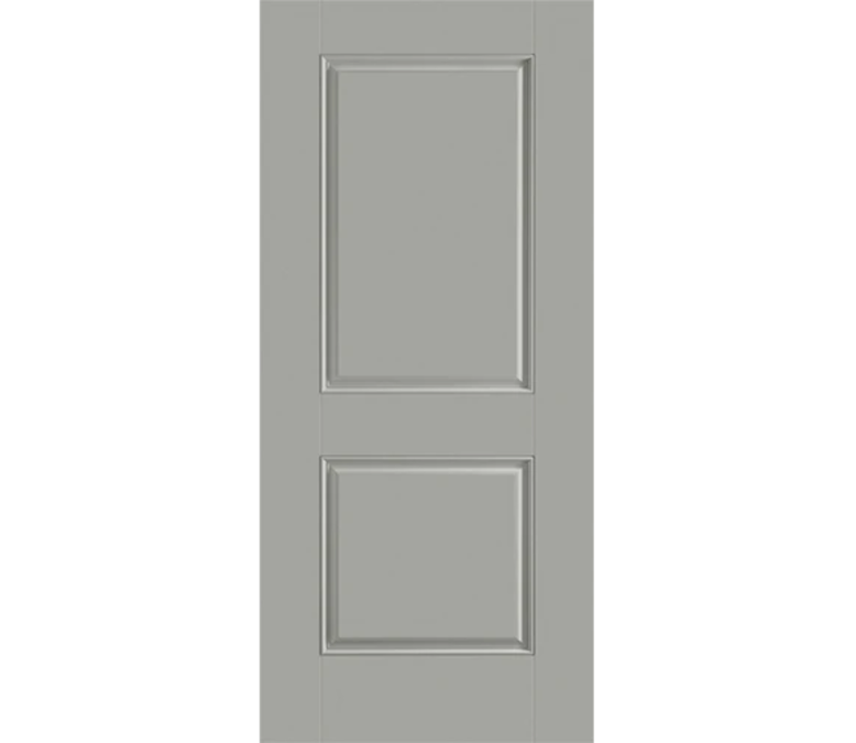 Grand Junction Two Panel Square Fiberglass Entry Door